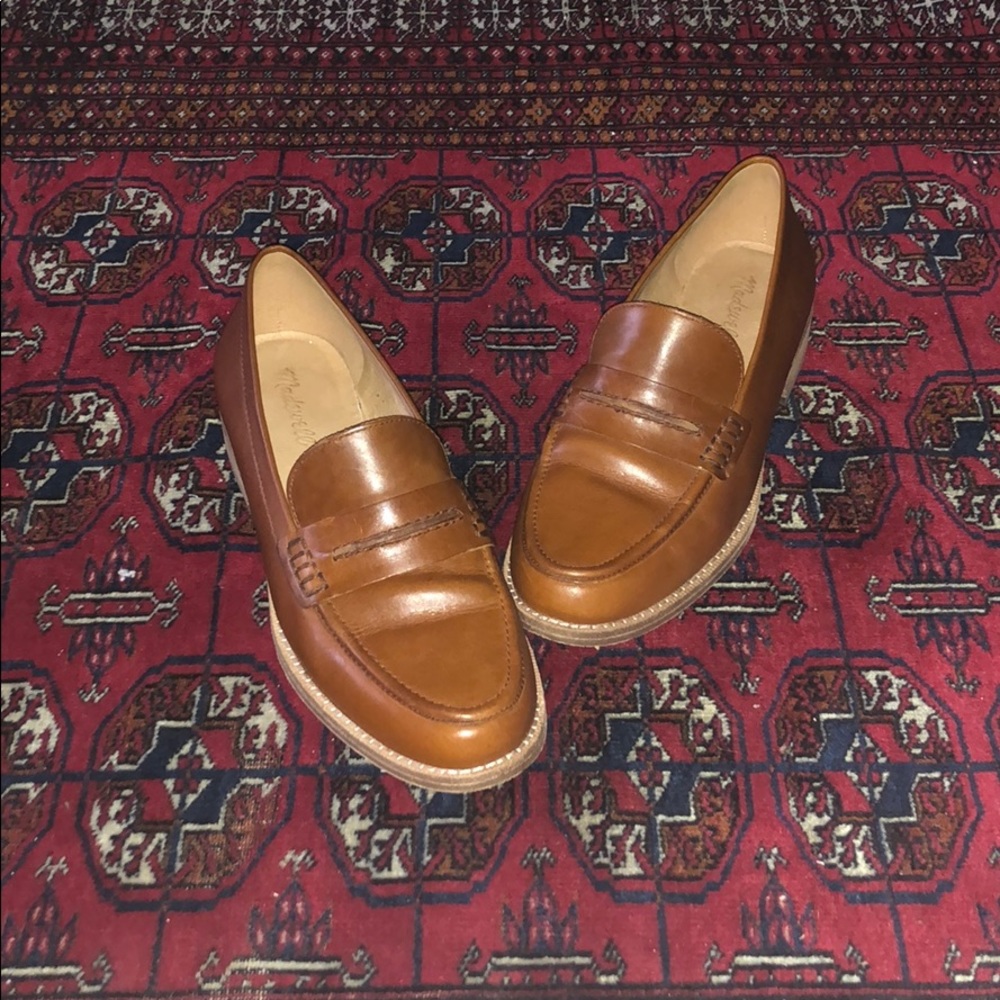 Madewell Penny Loafer brown shoes